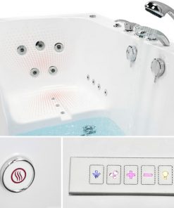 Heated Seat and Backrest for Walk-In Bathtub