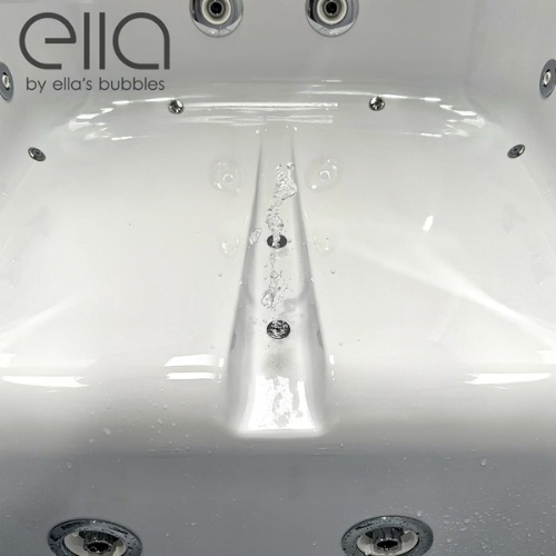 Ella walk-in tub with dual seats and multiple jet nozzles