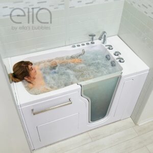 Ella Ultra Acrylic Walk-In Tub 30″x52″ (76cmx132cm), Dual Drain Technology